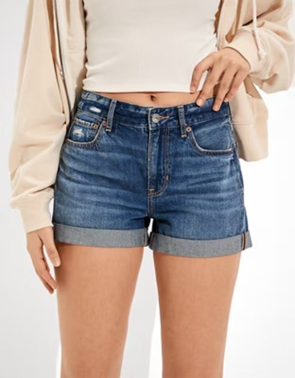 NWT American Eagle Size 4 Low-Rise Denim Tomgirl Short